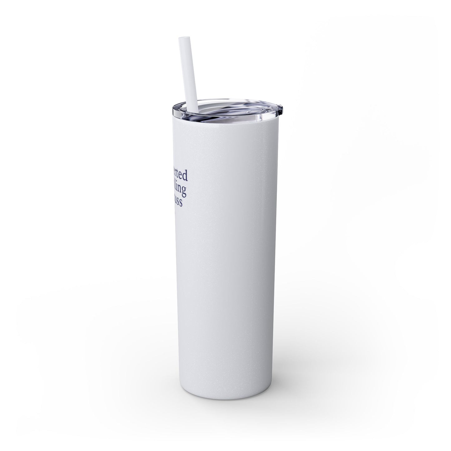 Let's Talk - Skinny Tumbler w/Straw