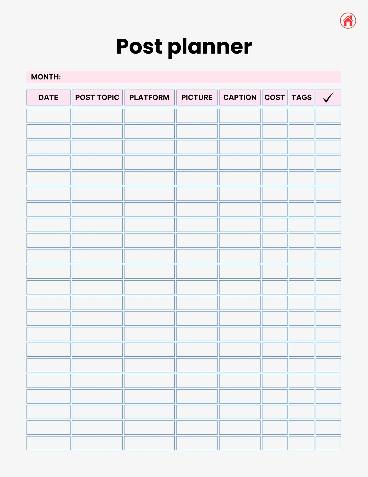 2025/26 Social Media Marketing Planner | Ultimate Content, Strategy & Business Tracker