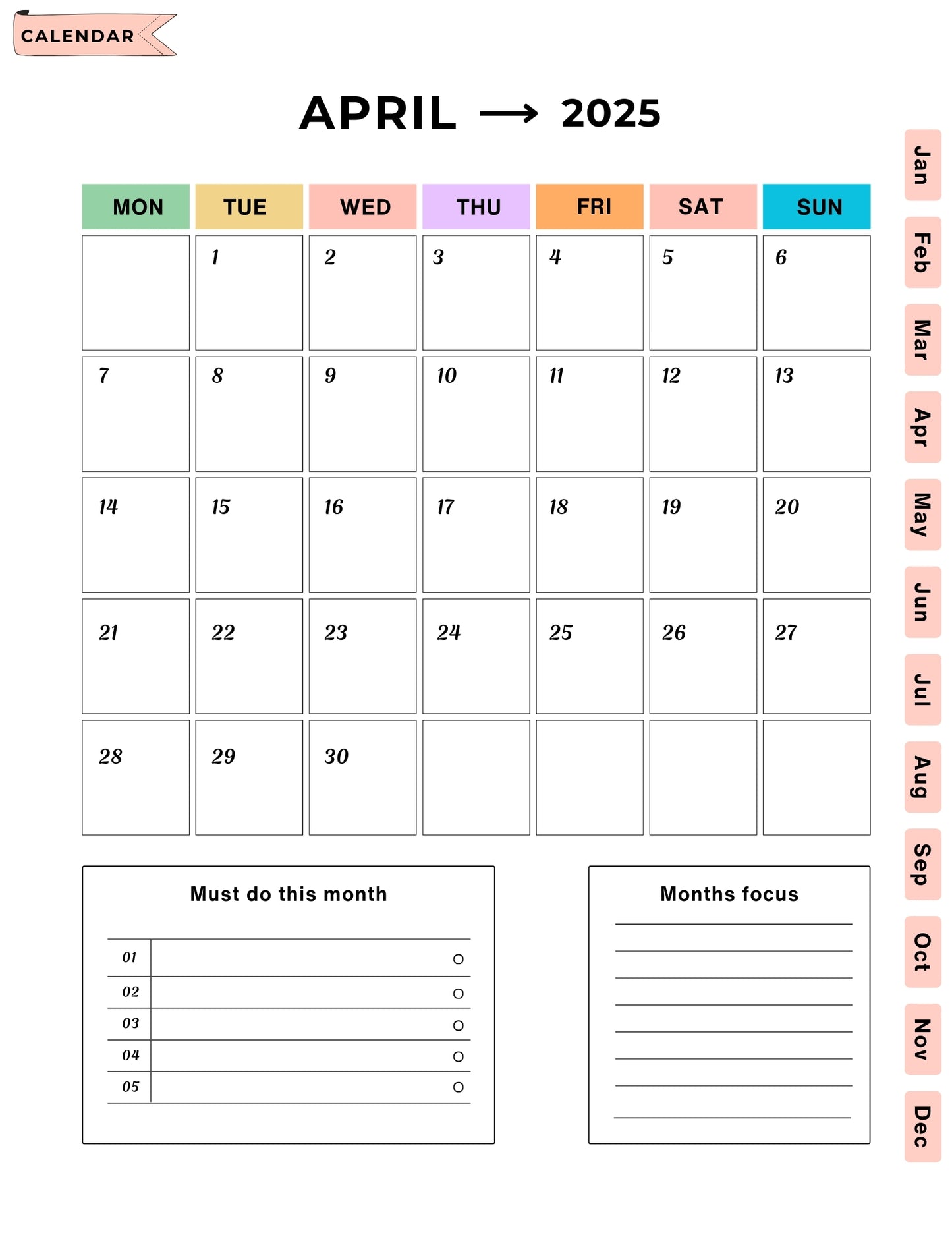 2025 Moon & Astrology Planner | Lunar Calendar & Manifestation Journal