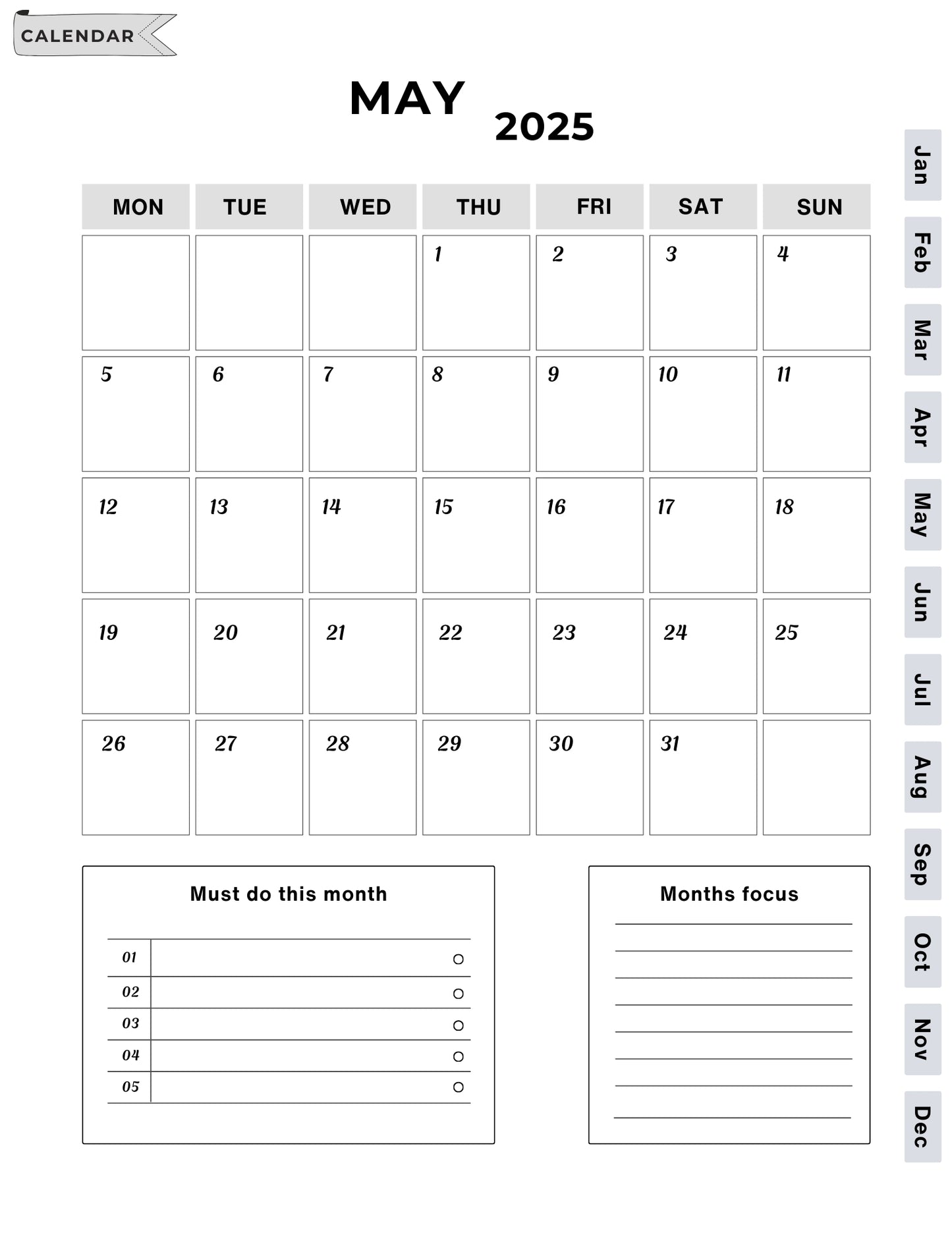 2025 365 Days Digital Planner | Plan Every Day with Purpose