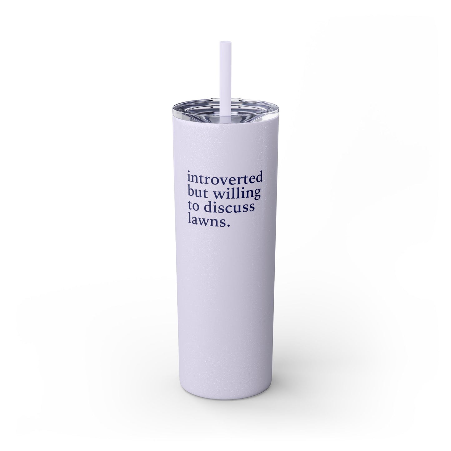Let's Talk - Skinny Tumbler w/Straw