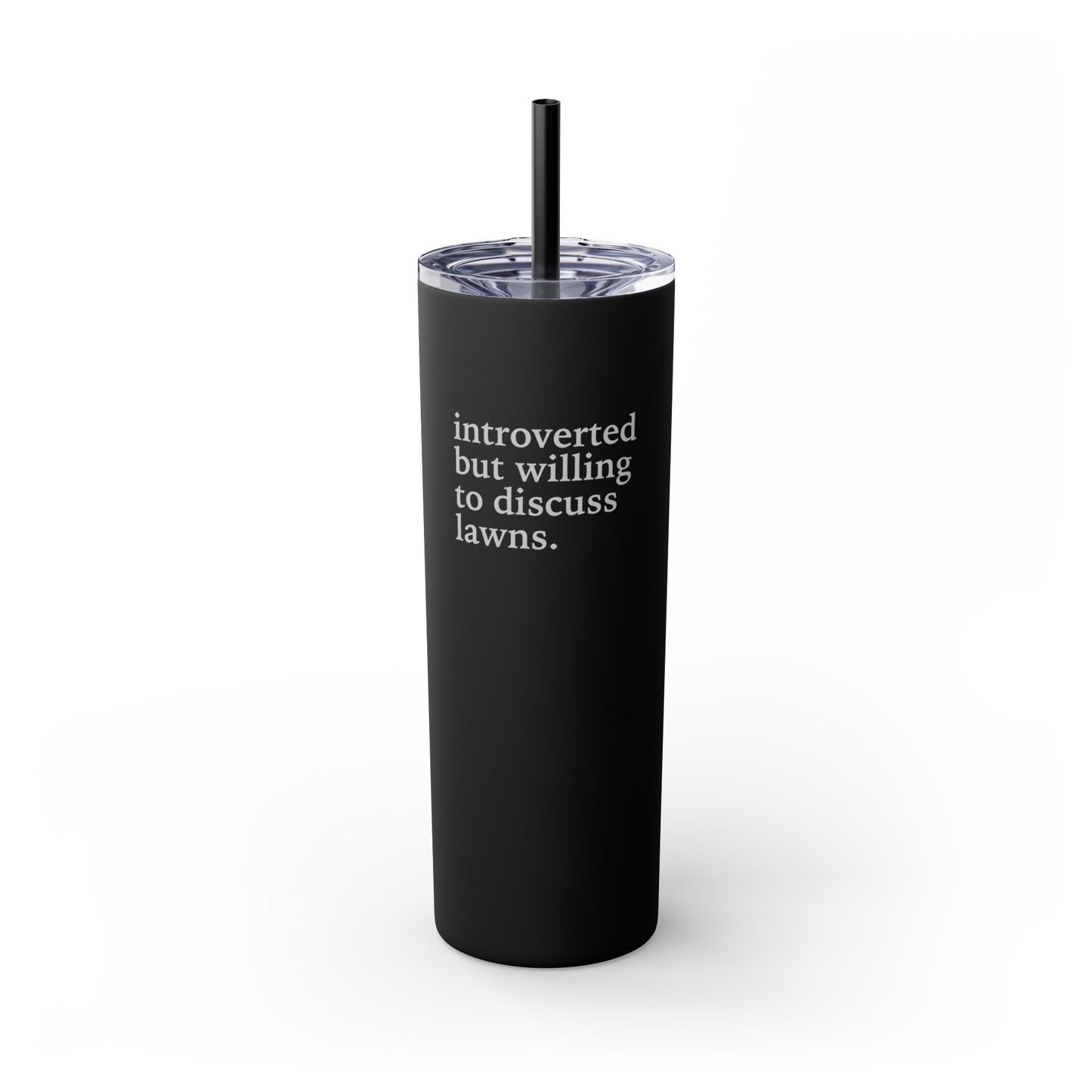 Let's Talk - Skinny Tumbler w/Straw