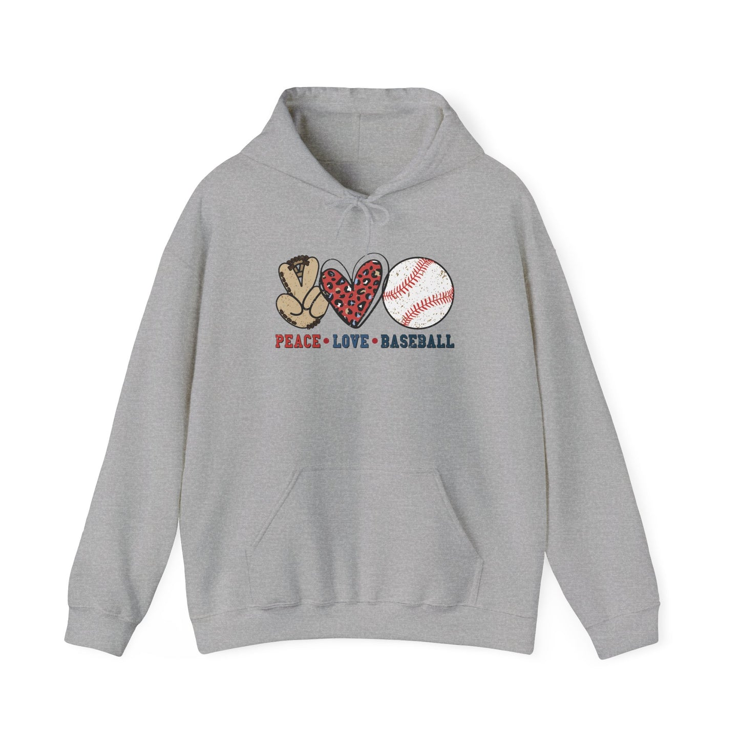 Peace, Love & Baseball - Hoodie