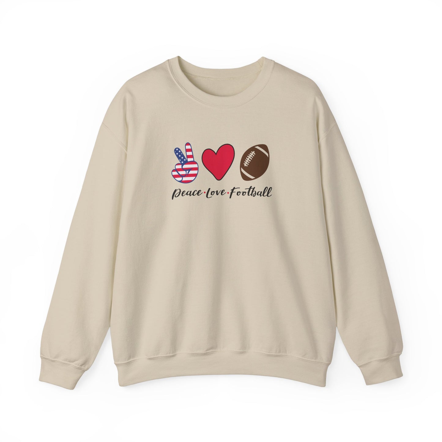 Peace Love & Football - Sweatshirt