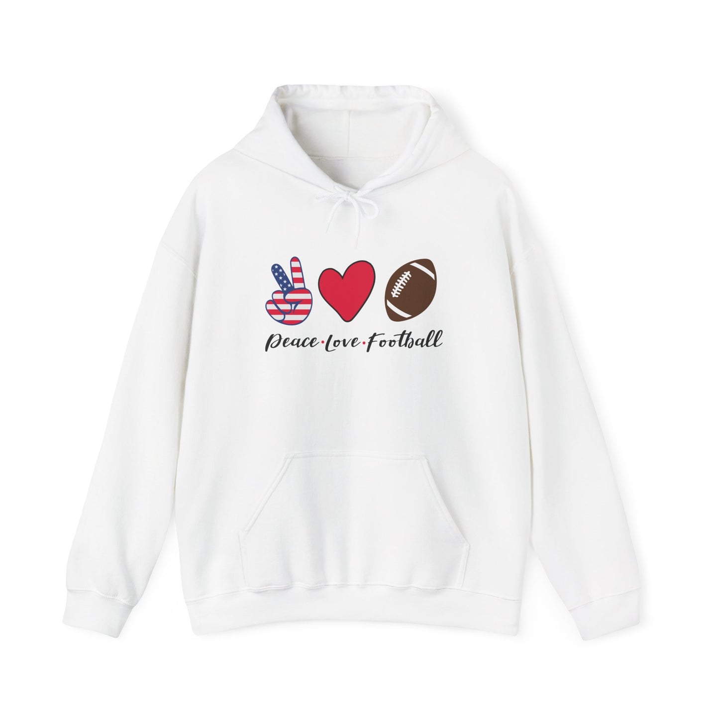 Peace, Love & Football - Hoodie