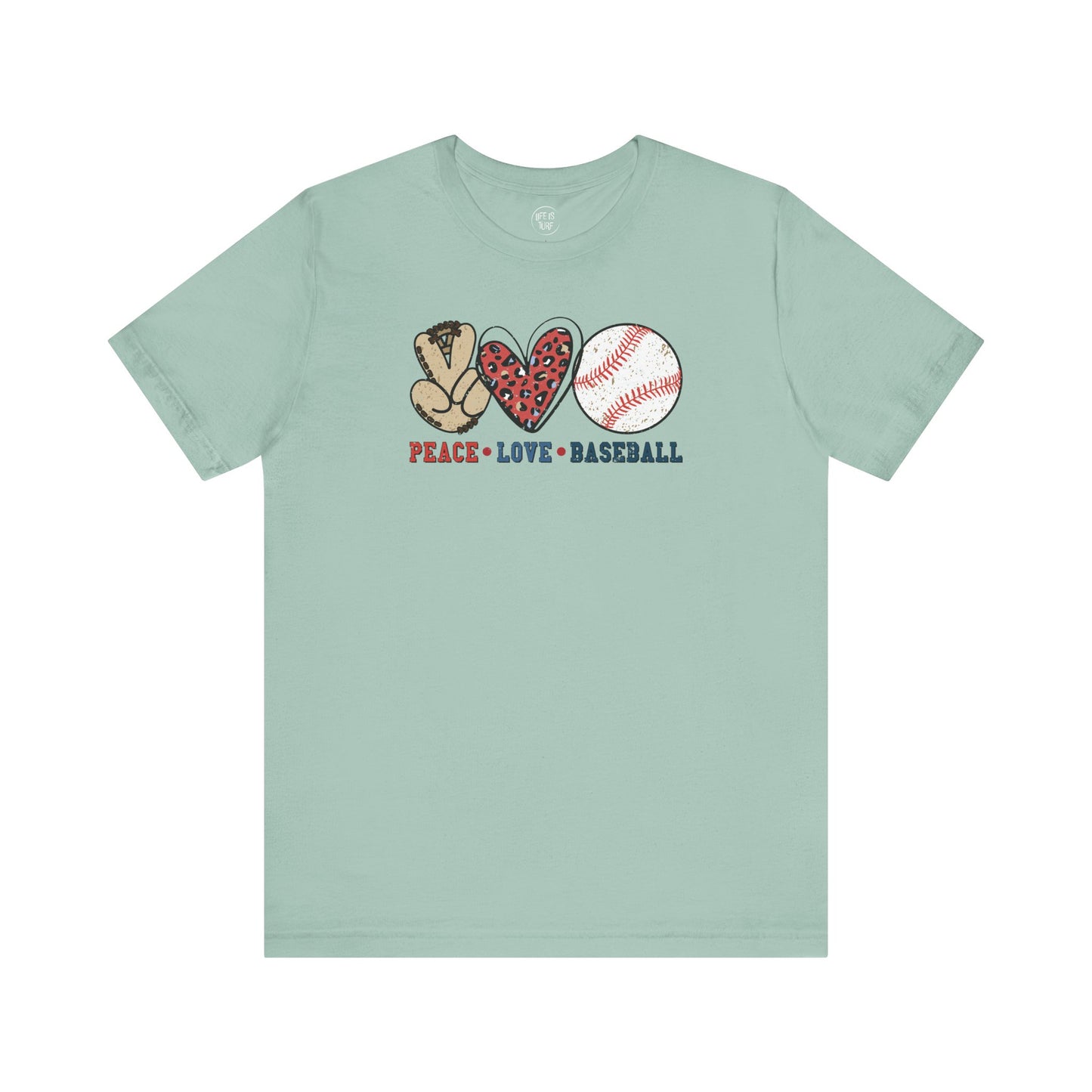 Peace, Love & Baseball - Tee