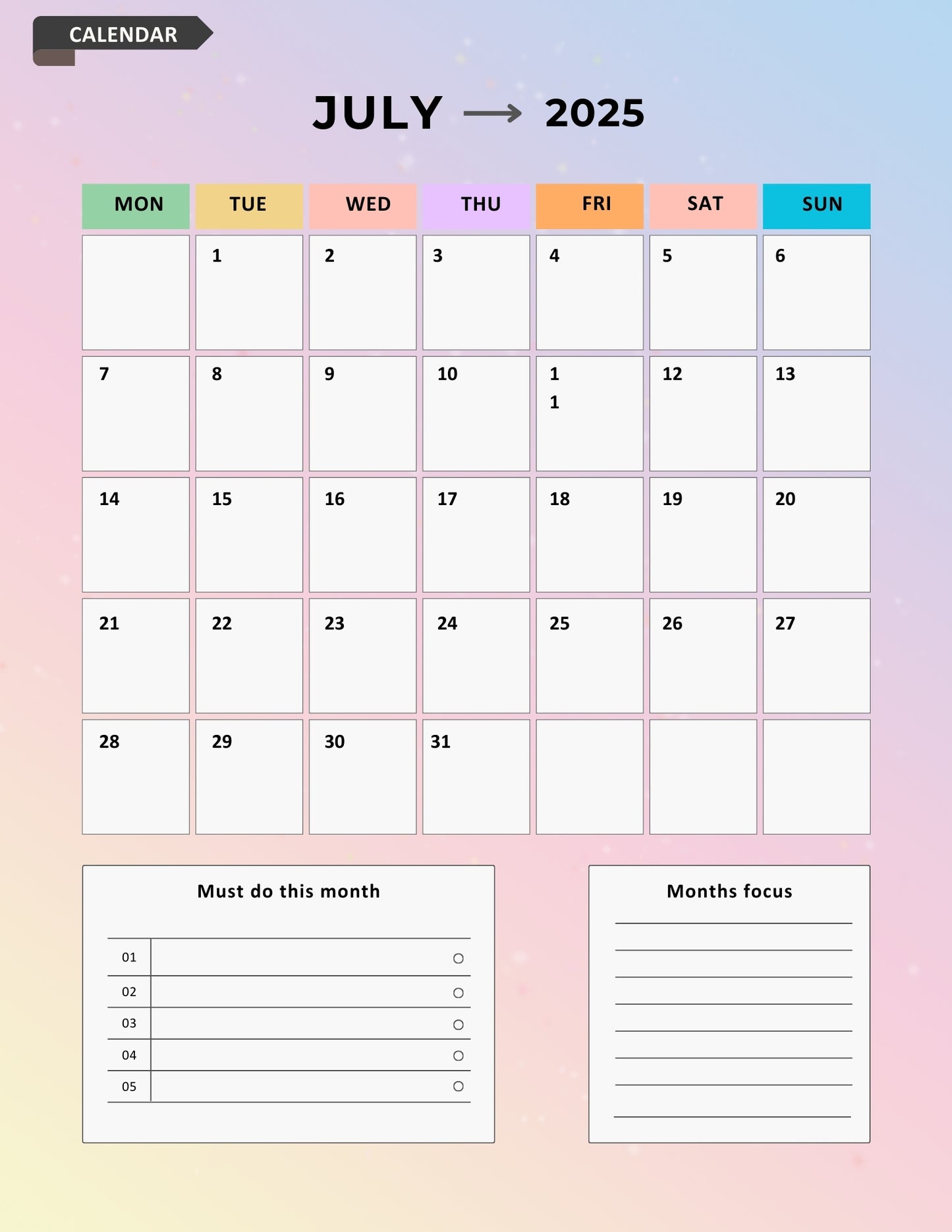 2025 Digital Manifestation Journal | Align Your Mind, Manifest Your Future | Planner
