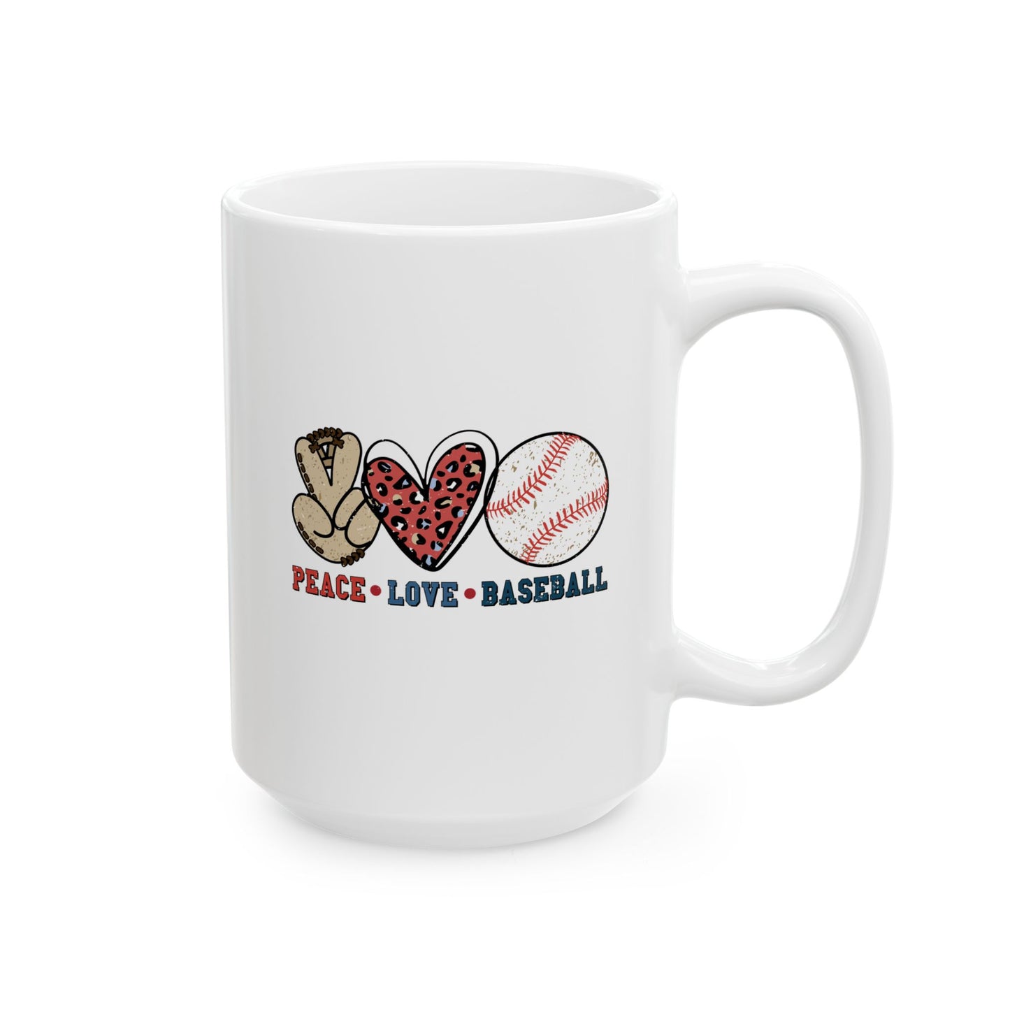 Peace, Love & Baseball  - Mug