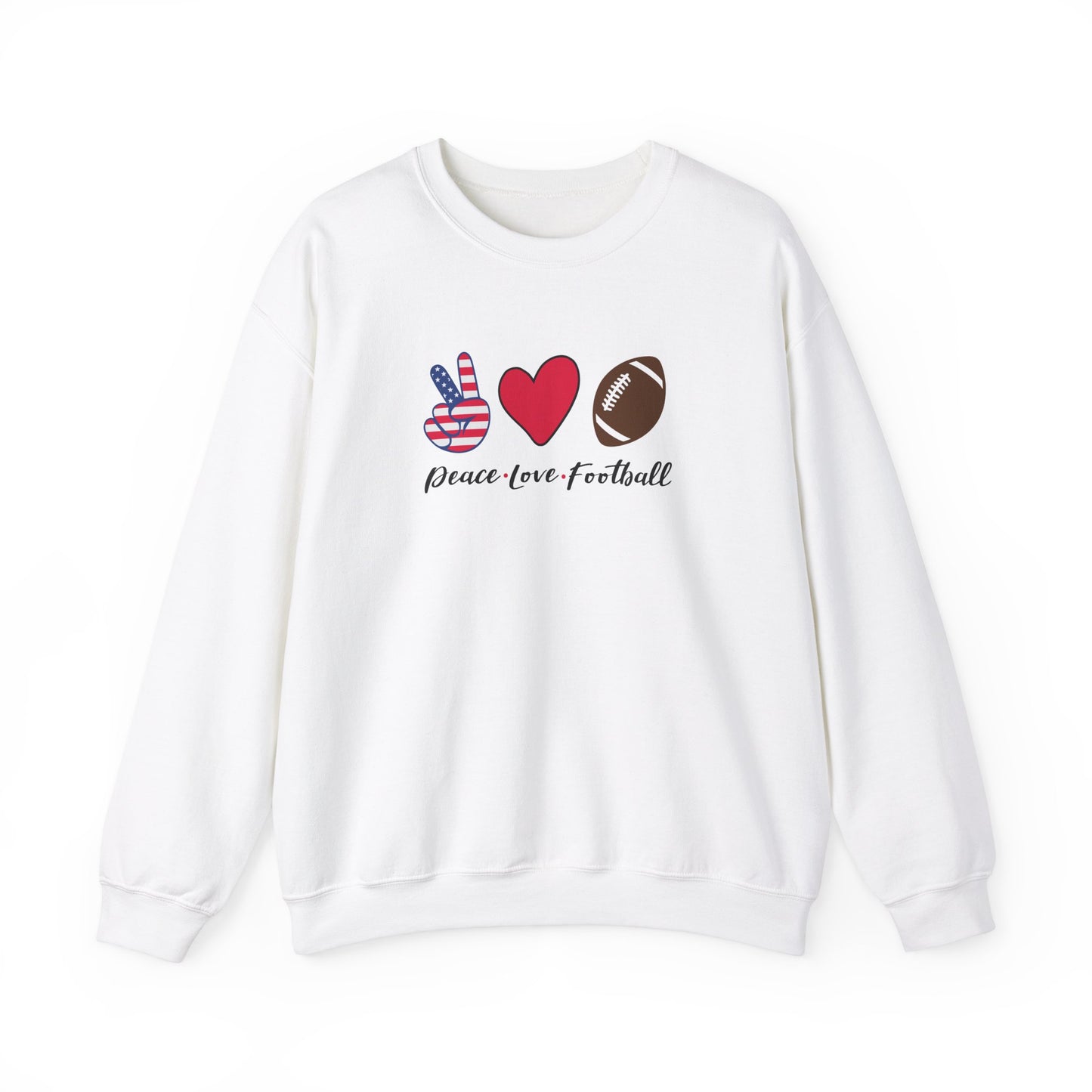 Peace Love & Football - Sweatshirt