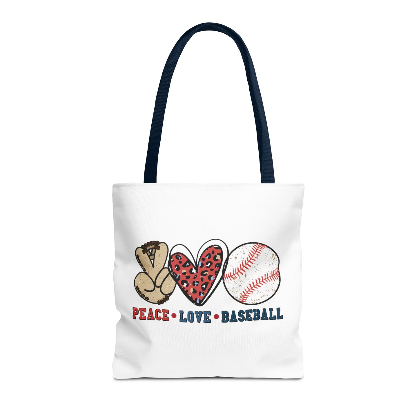 Peace, Love & Baseball - Tote Bag