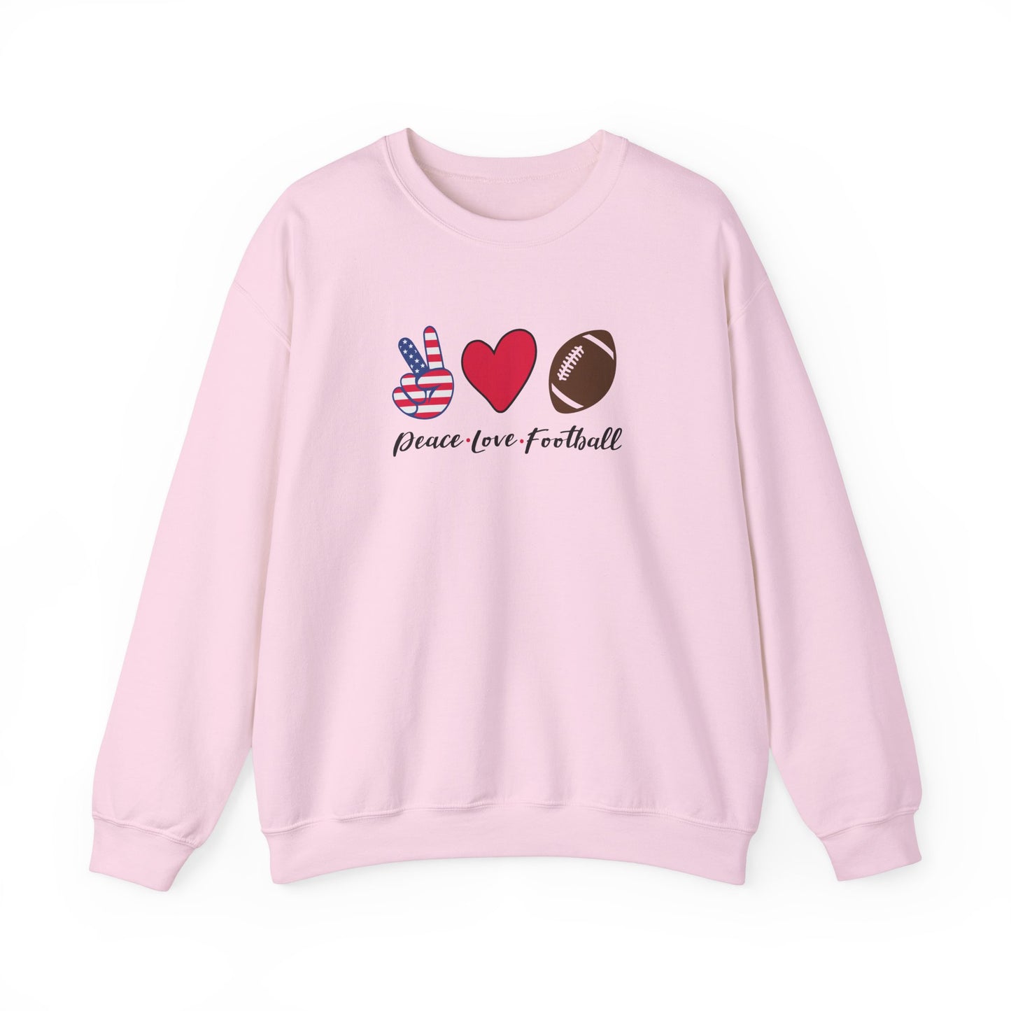 Peace Love & Football - Sweatshirt