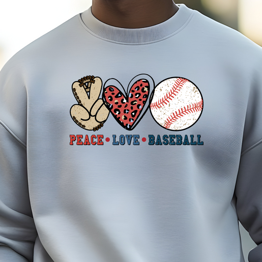 Peace, Love & Baseball - Sweatshirt