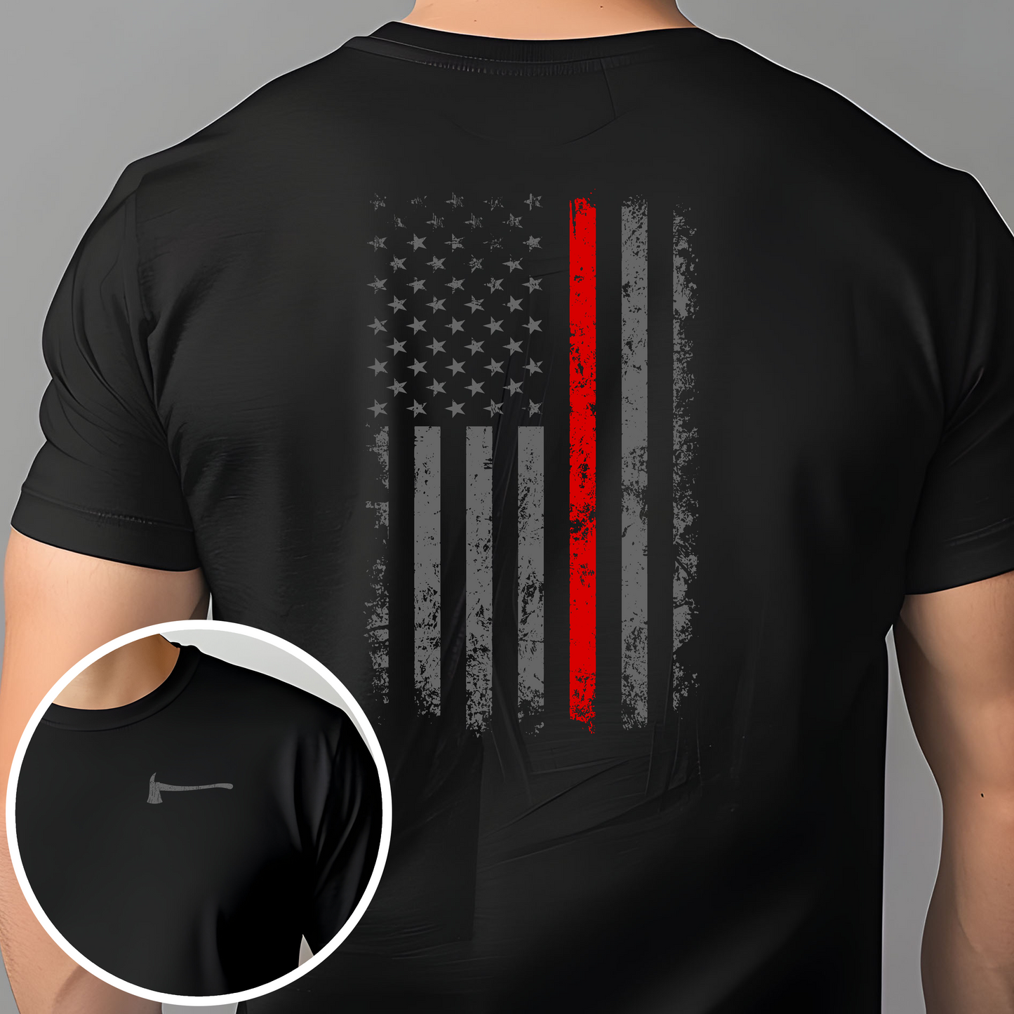 Firefighter Thin Red Line  - Tee