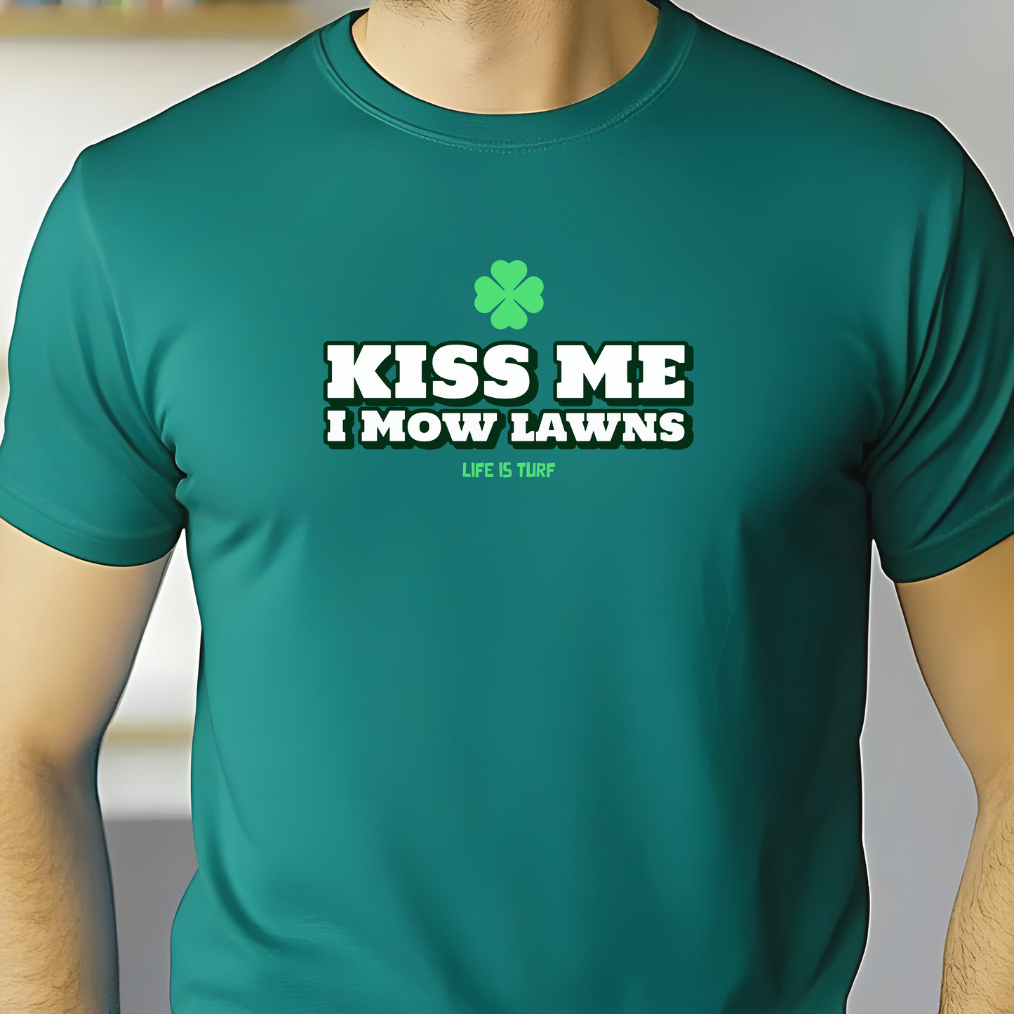 Kiss Me I Mow Lawns - Tee