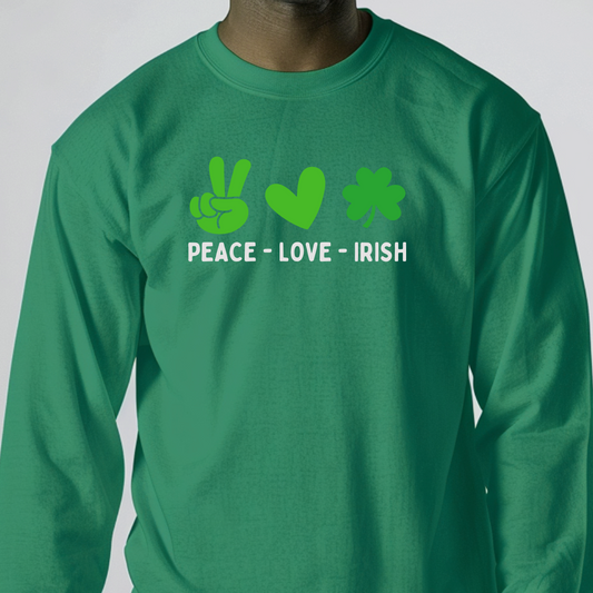 Peace Love & Irish - Sweatshirt