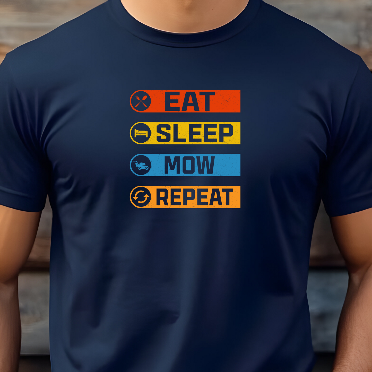 Eat Sleep Mow Repeat - Tee