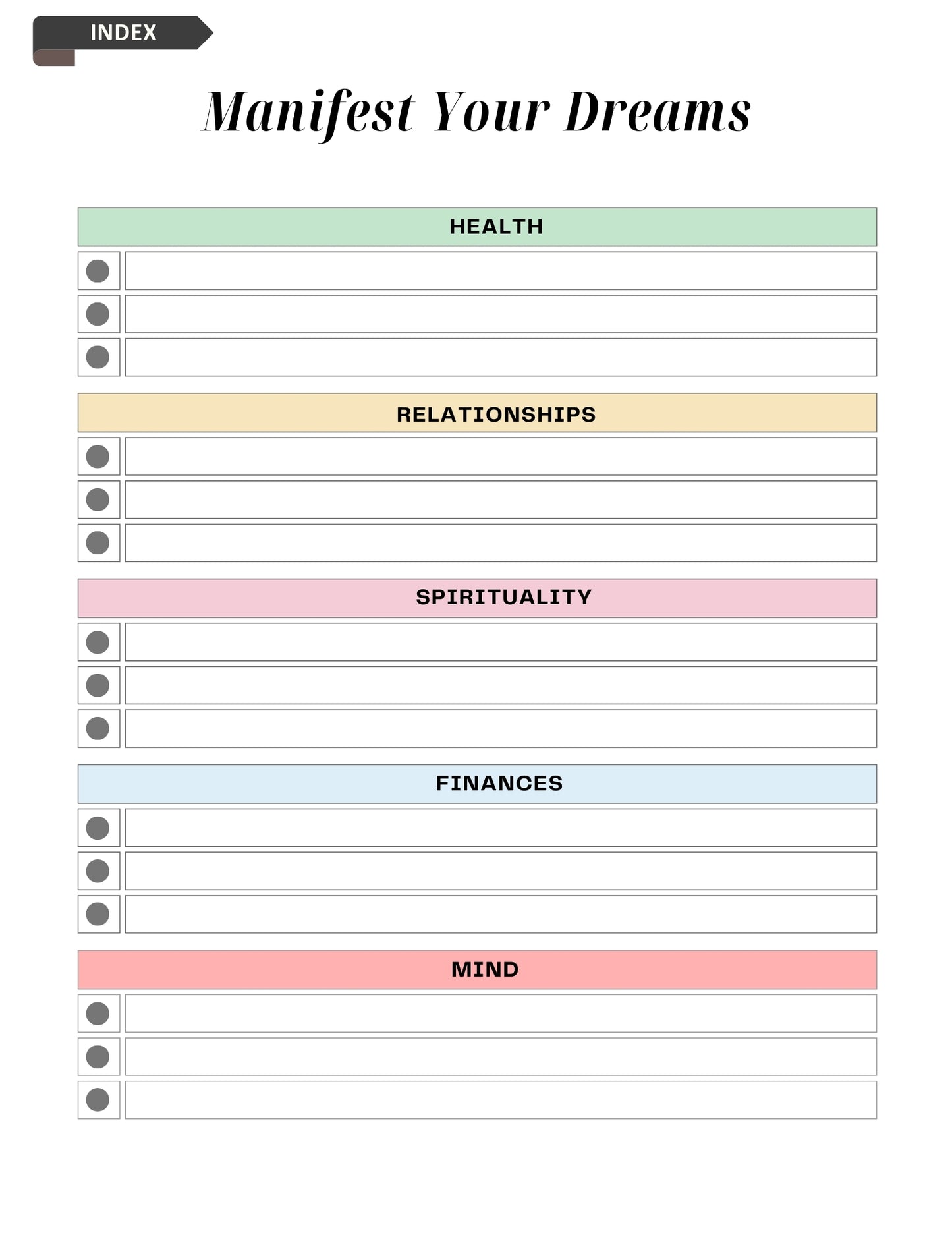 2025 Digital Manifestation Journal | Align Your Mind, Manifest Your Future | Planner