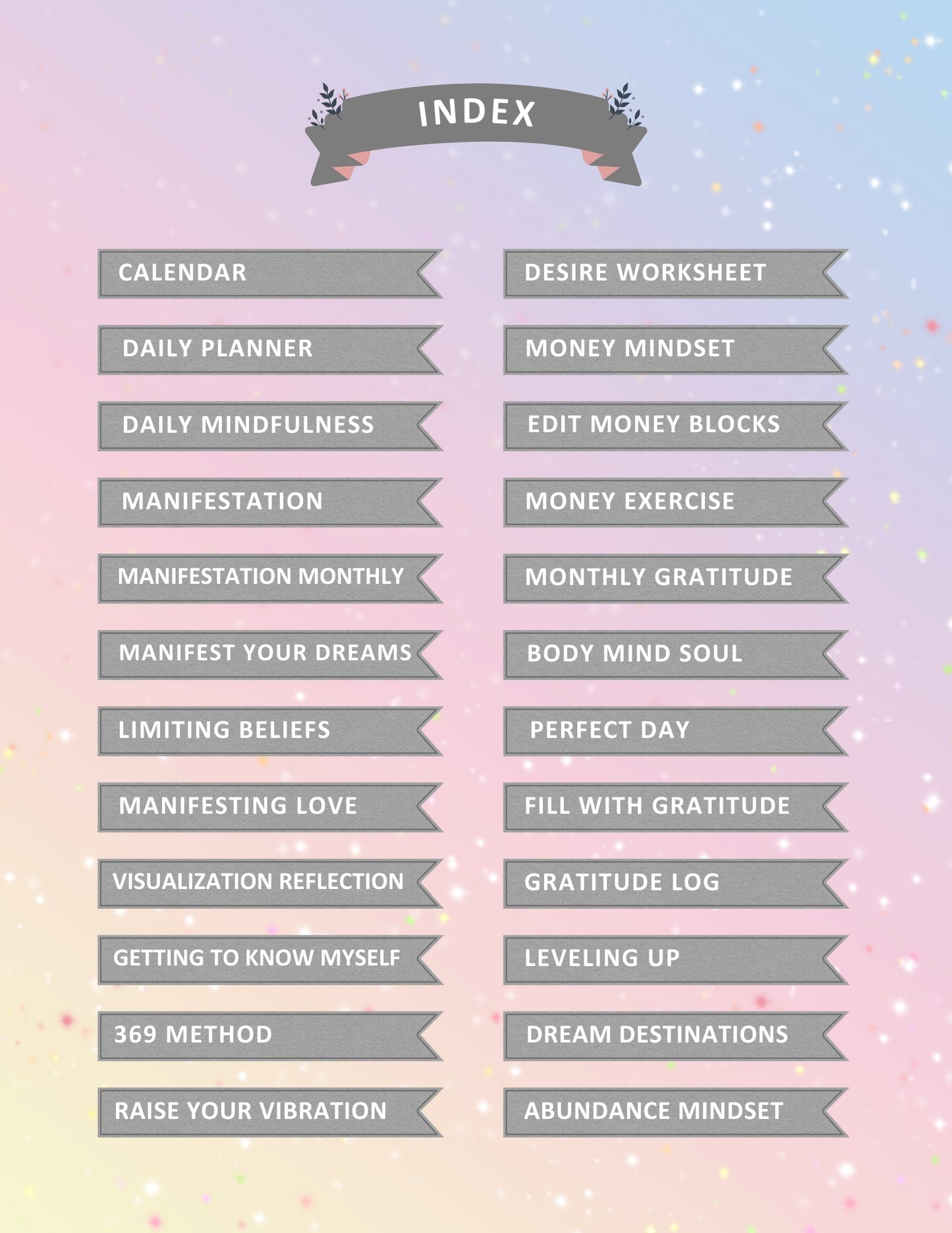2025 Digital Manifestation Journal | Align Your Mind, Manifest Your Future | Planner