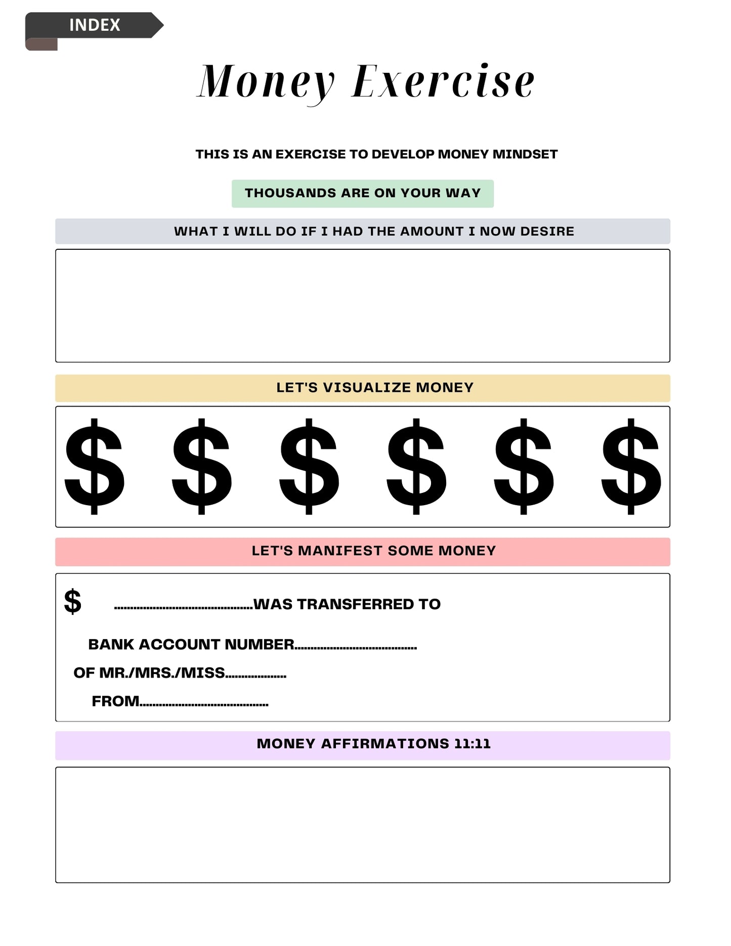 2025 Digital Manifestation Journal | Align Your Mind, Manifest Your Future | Planner
