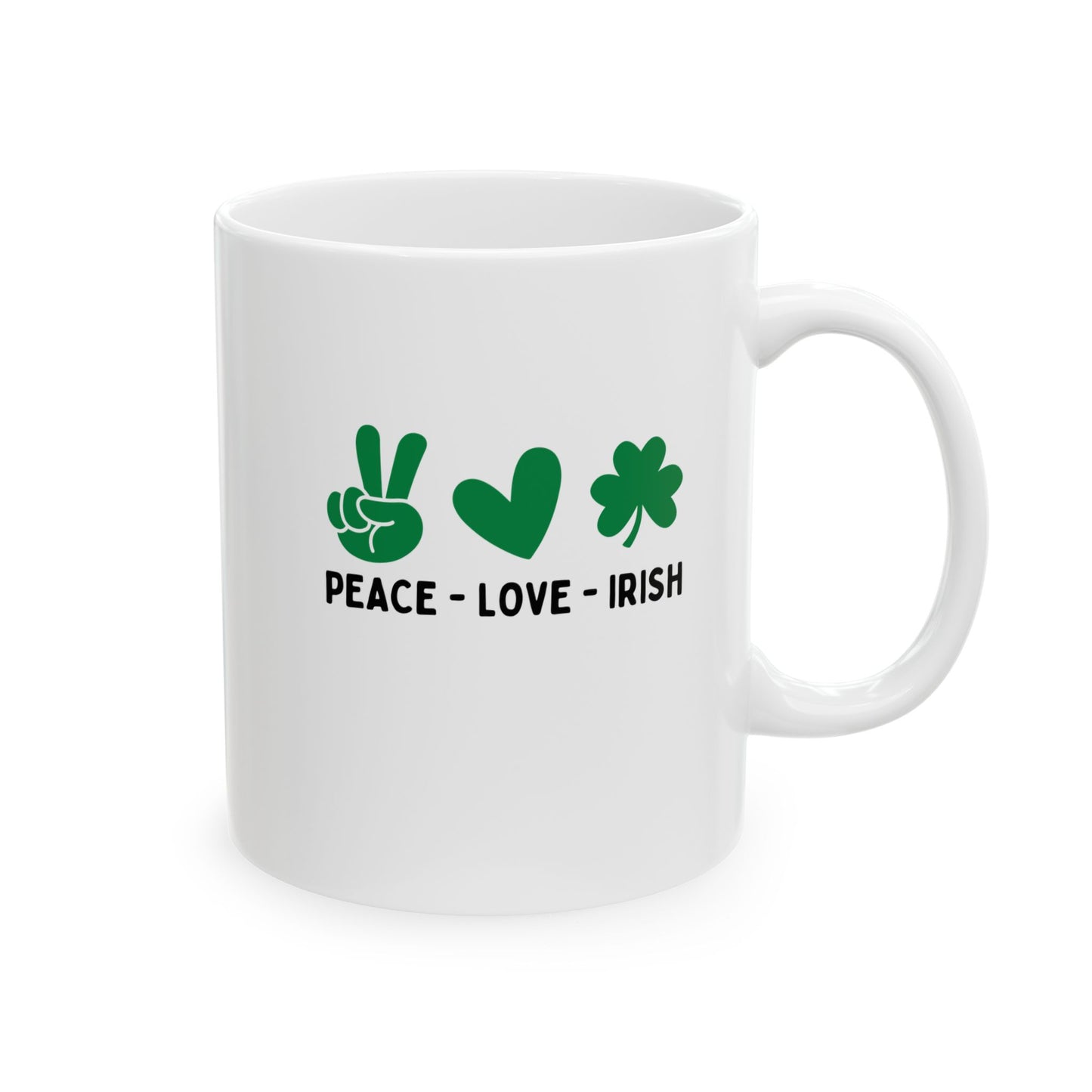 Peace Love & Irish - Mug