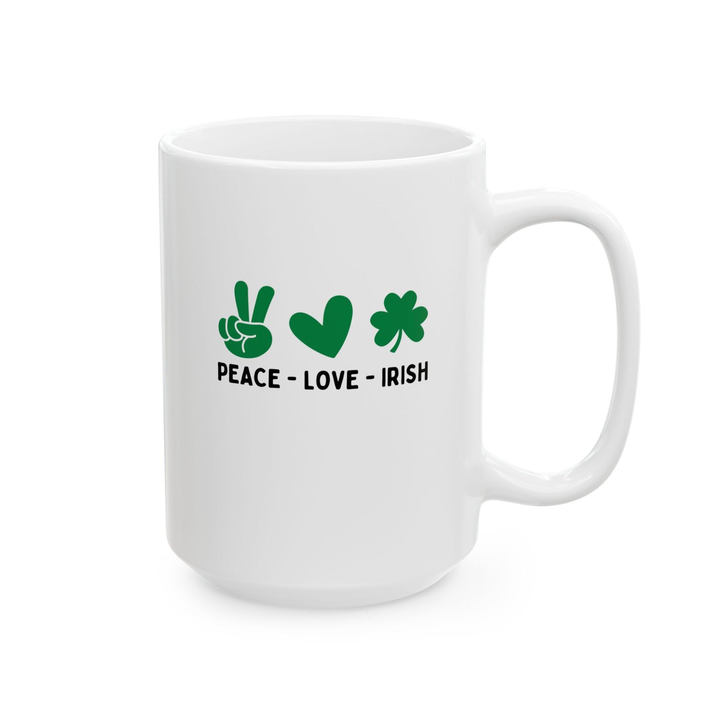 Peace Love & Irish - Mug