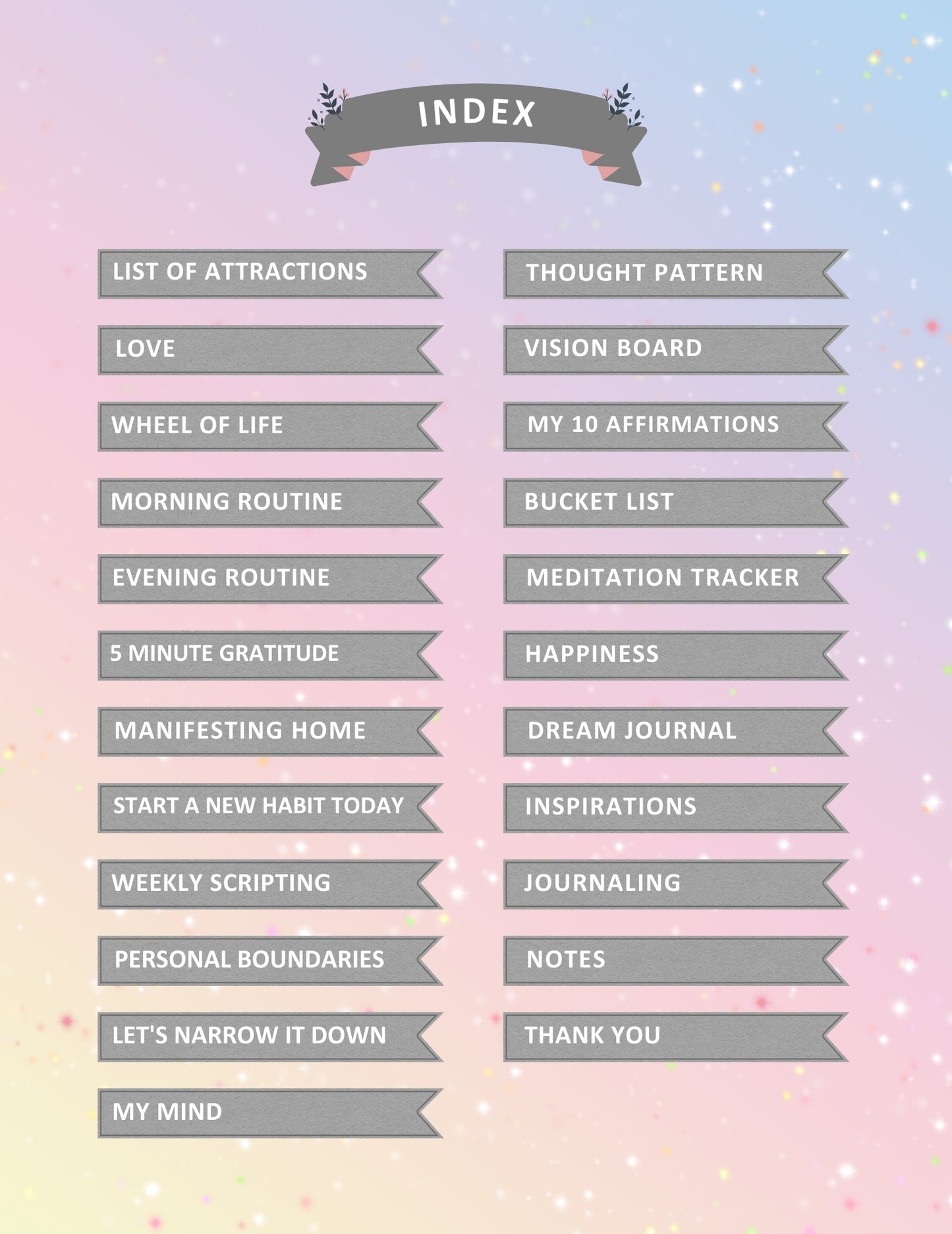 2025 Digital Manifestation Journal | Align Your Mind, Manifest Your Future | Planner