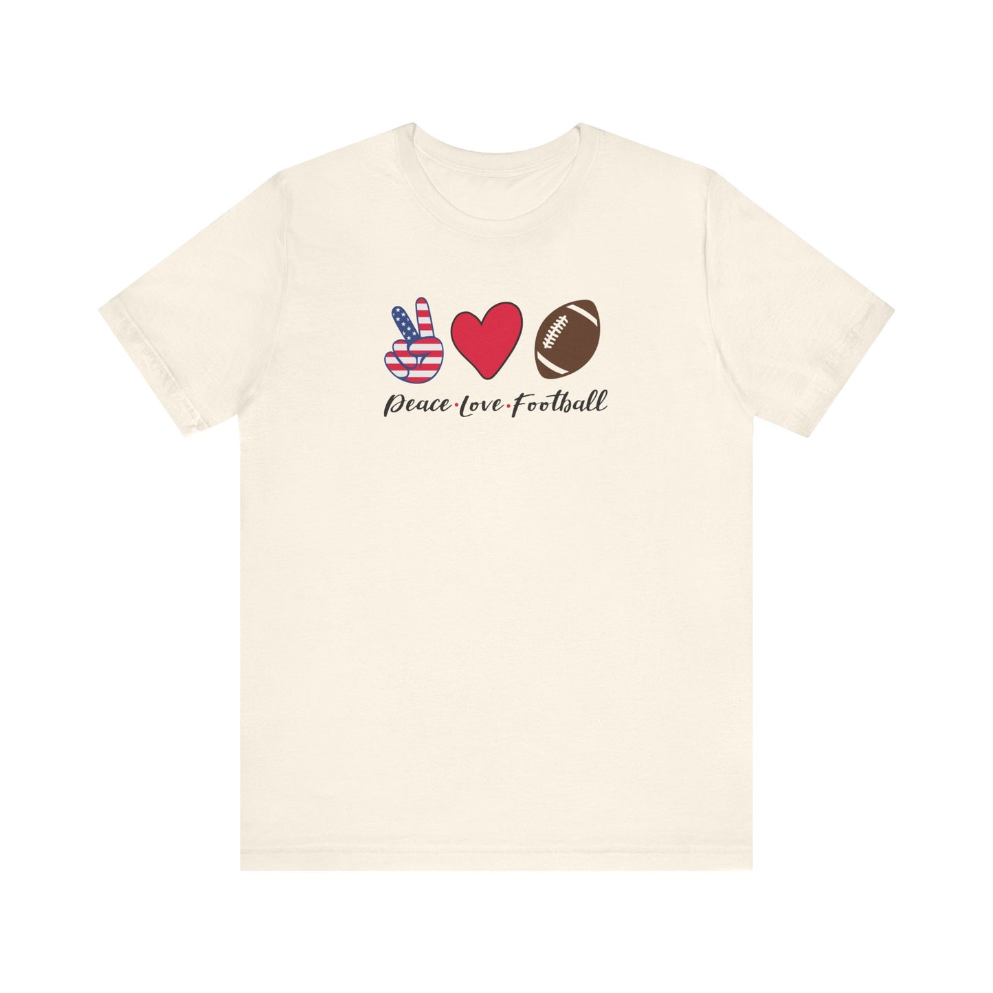 Peace Love & Football - Tee