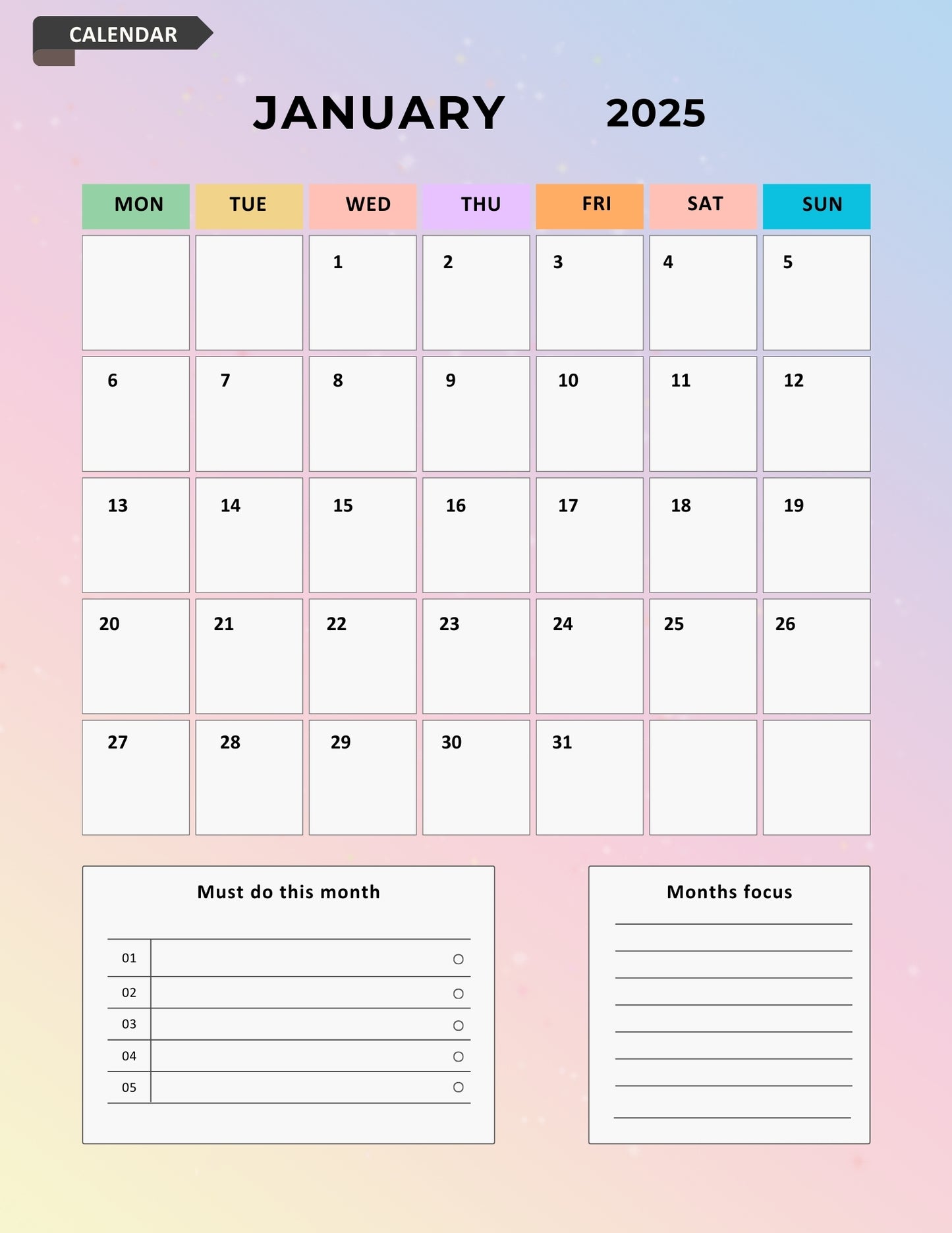 2025 Digital Manifestation Journal | Align Your Mind, Manifest Your Future | Planner