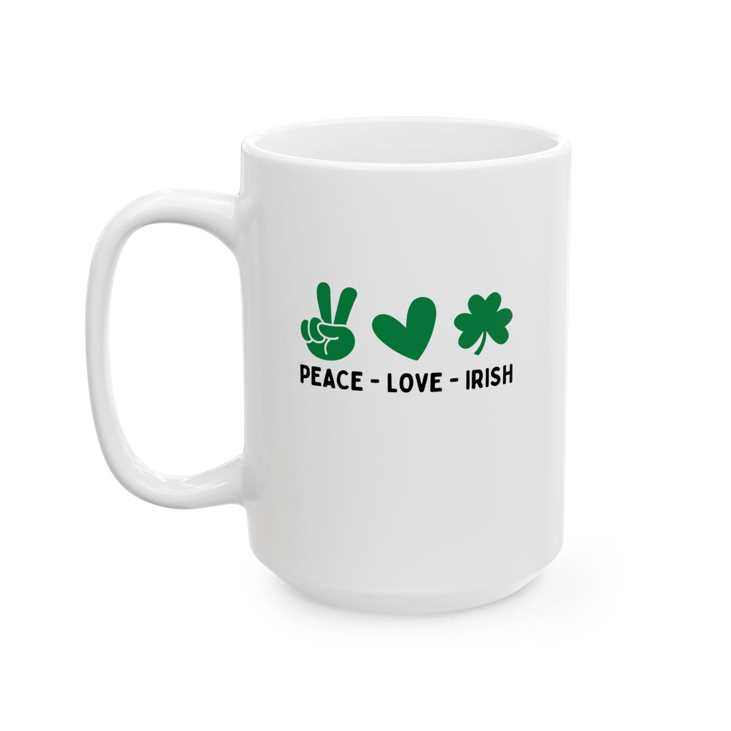 Peace Love & Irish - Mug