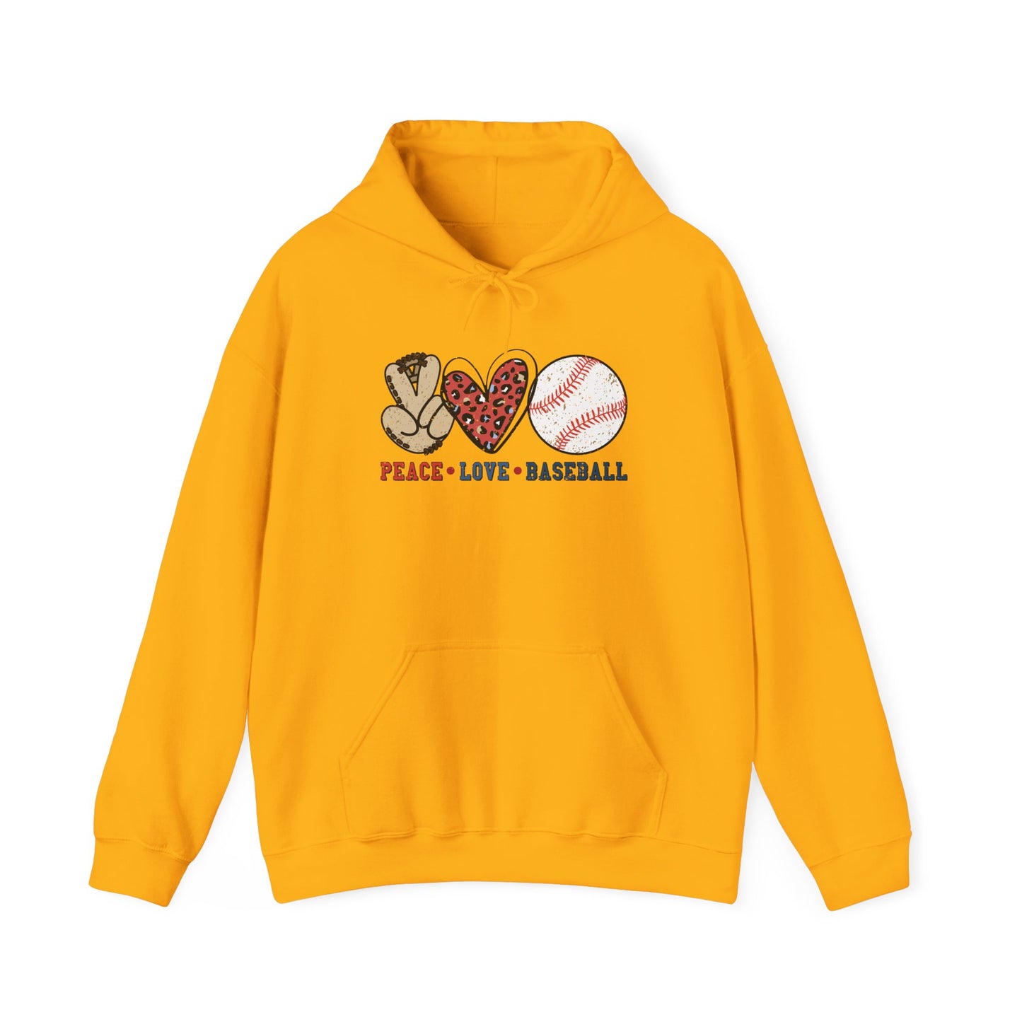 Peace, Love & Baseball - Hoodie