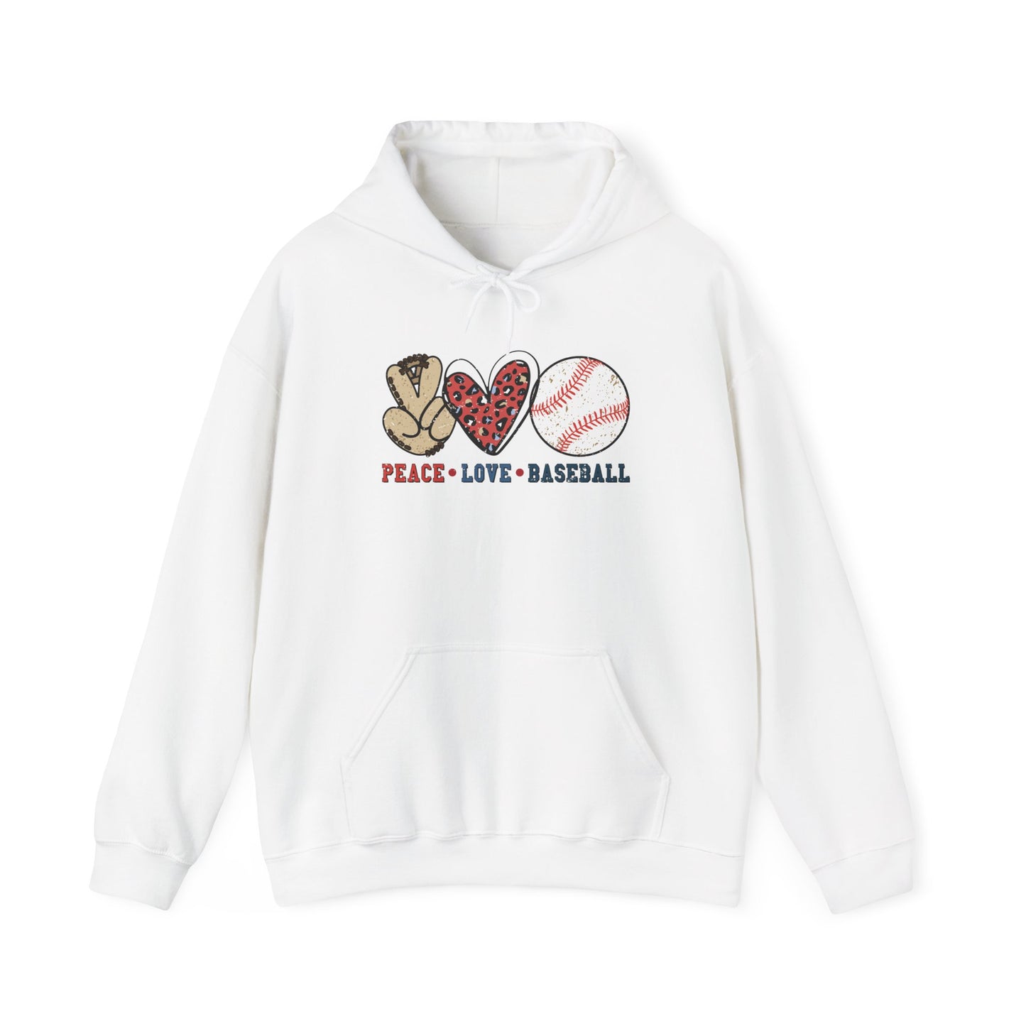 Peace, Love & Baseball - Hoodie