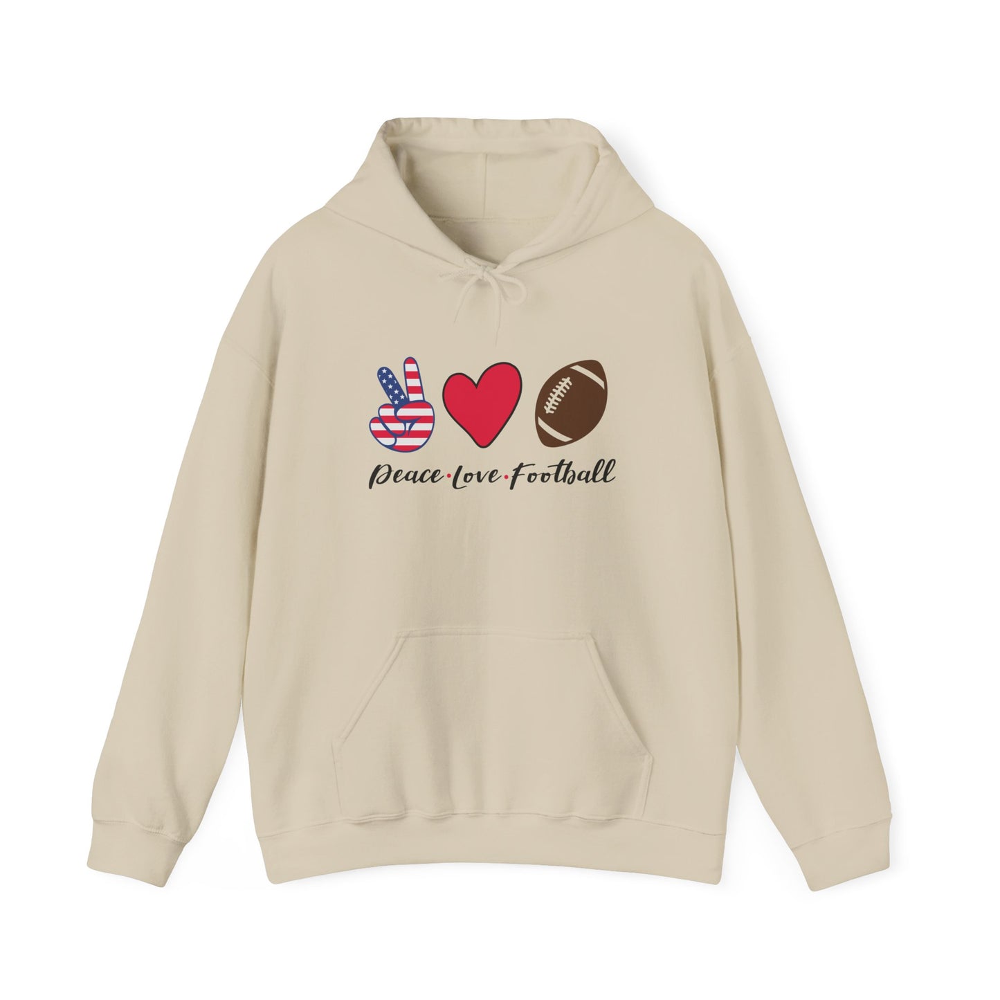 Peace, Love & Football - Hoodie